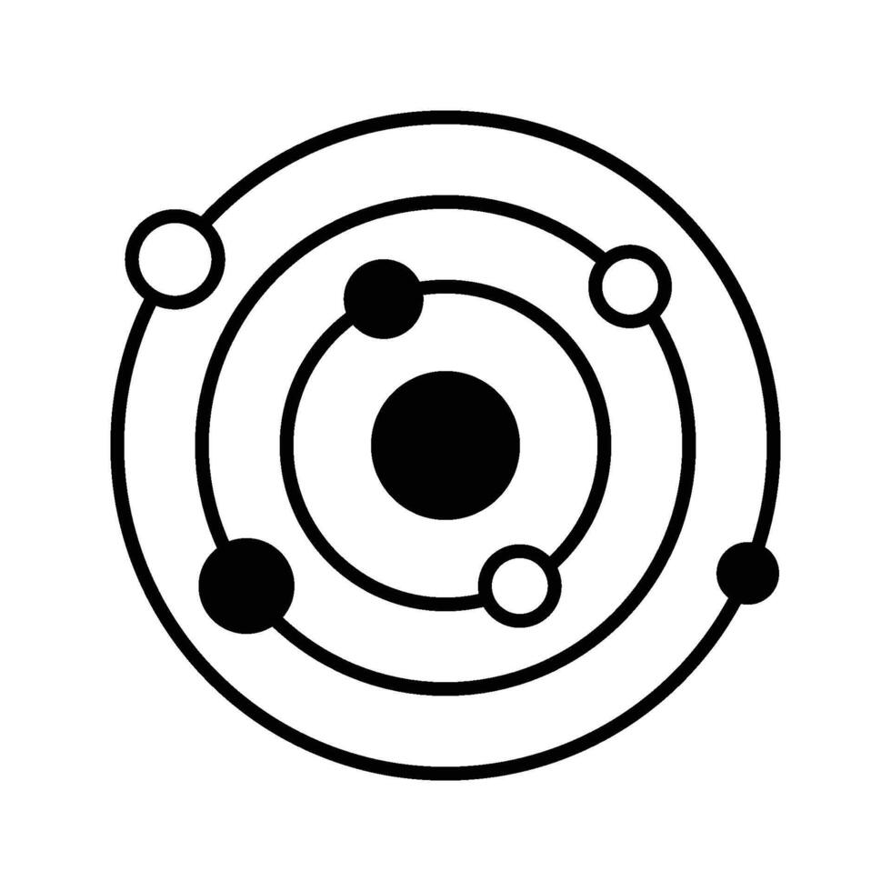 galaxy planet and satellite icon vector design template