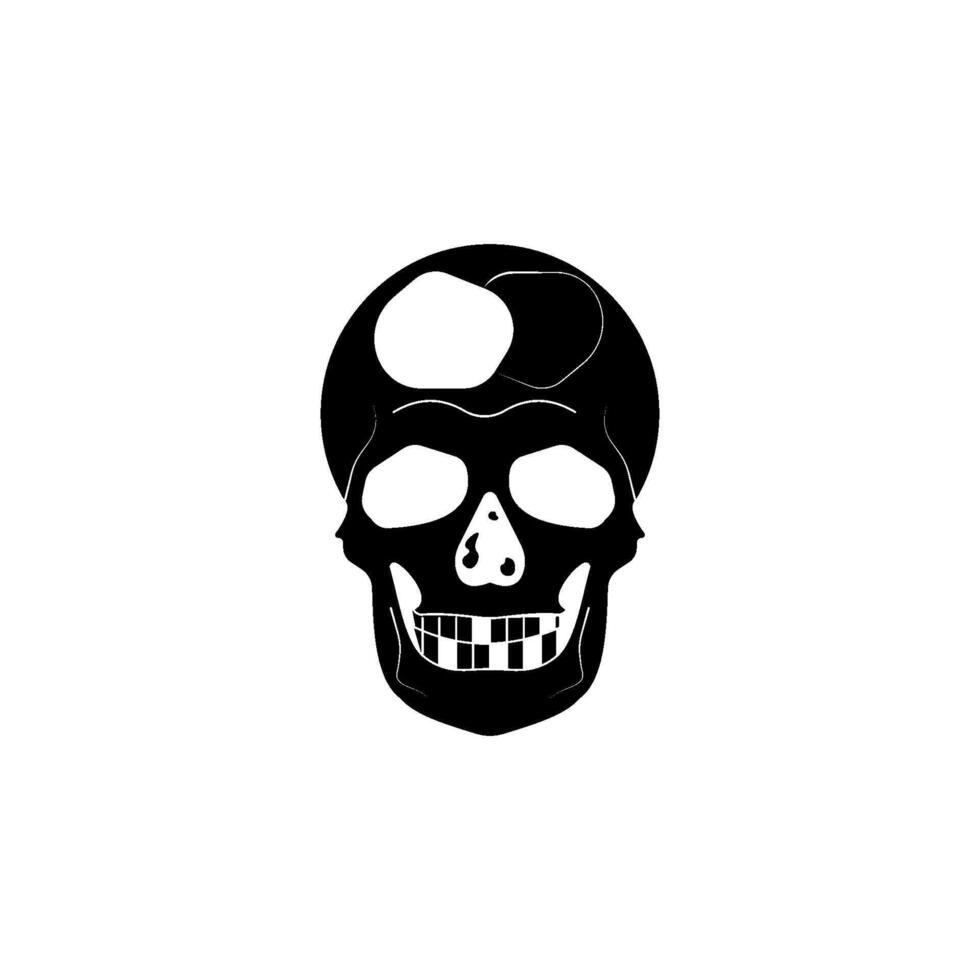 cráneo icono vector diseño plantillas