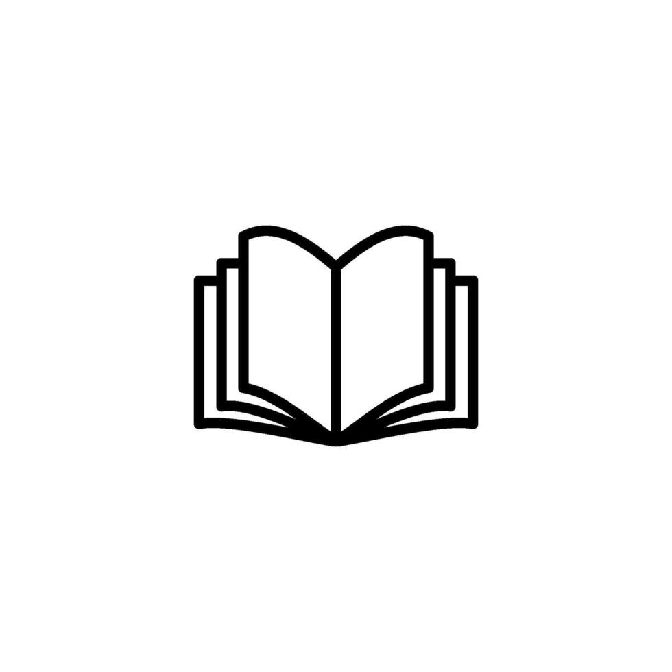 open book icon vector design template simple