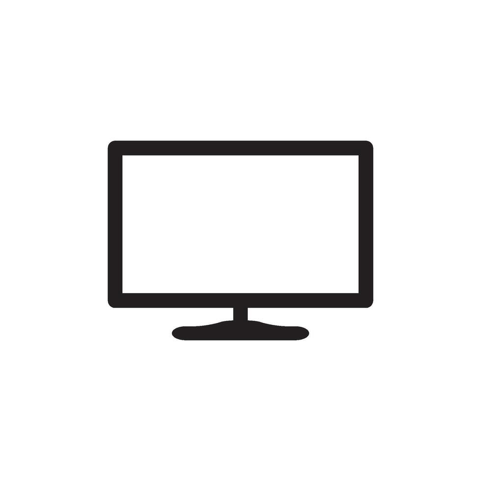 screen flat led monitor icon vector design templates