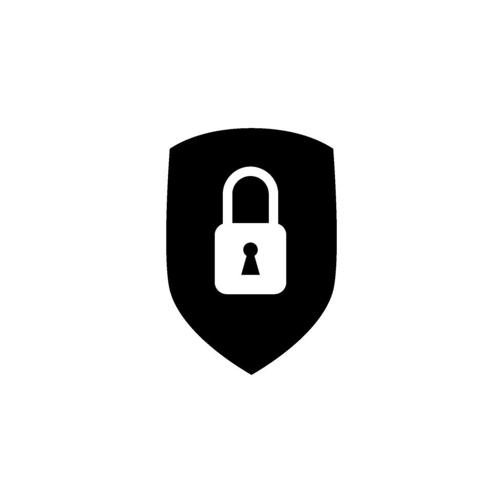 shield and lock Icon Vector Design Template