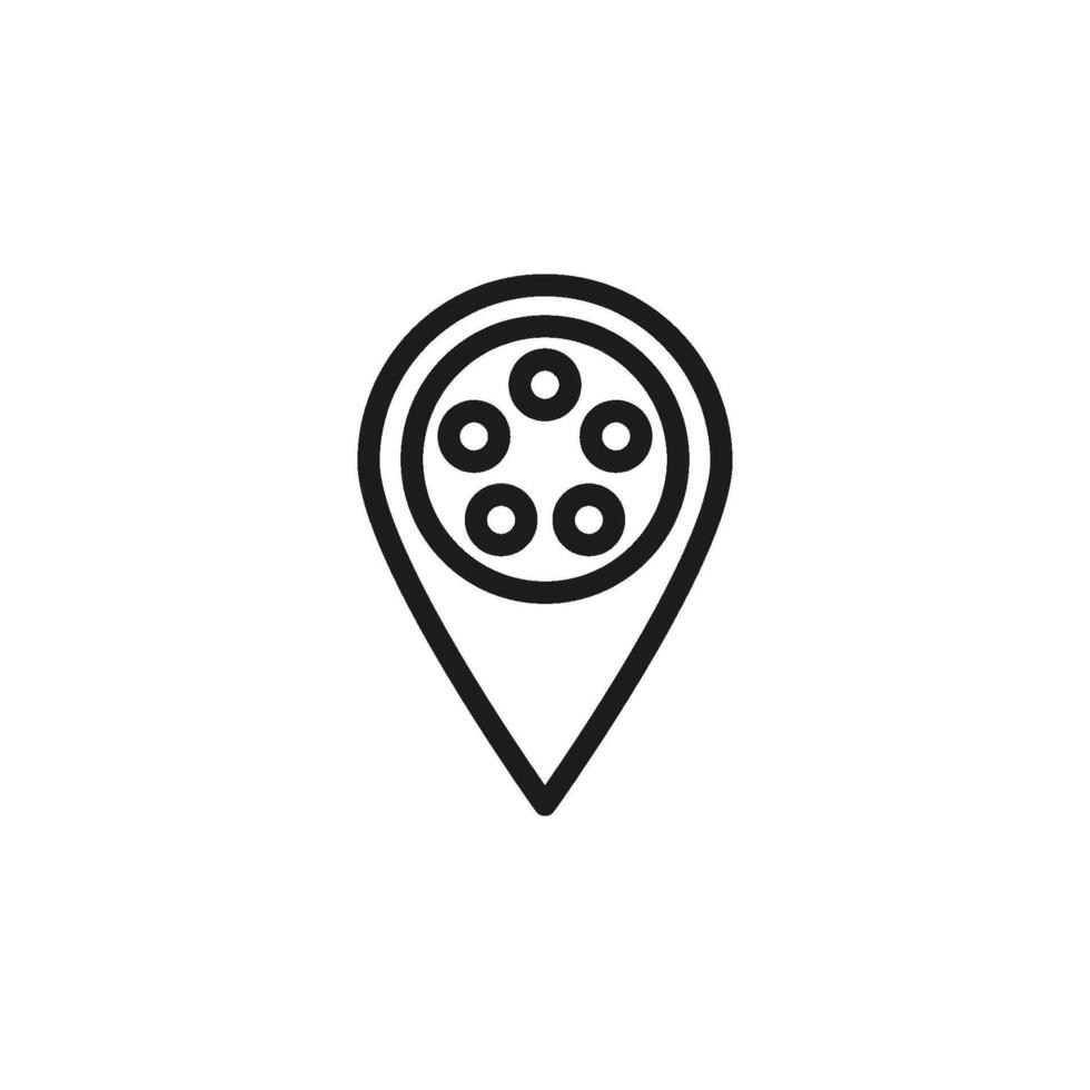 location  map pin icon vector design template