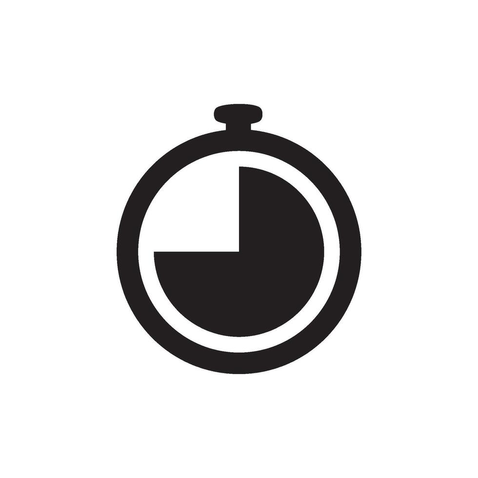 watch and clock time icon vector design template