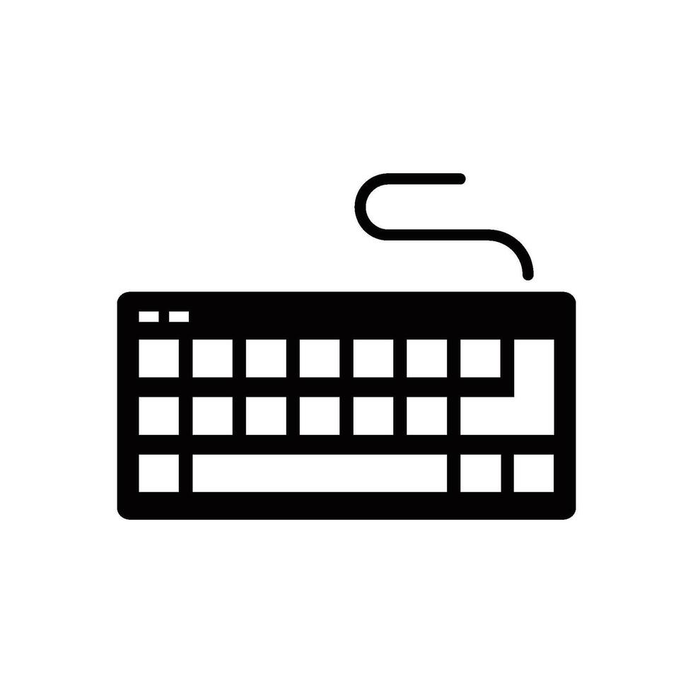 teclado icono vector diseño modelo