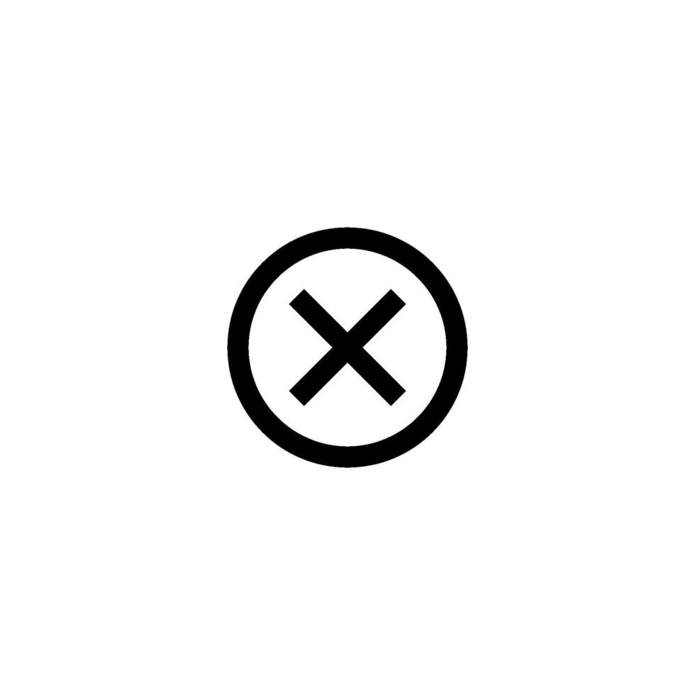 reject icon vector design templates