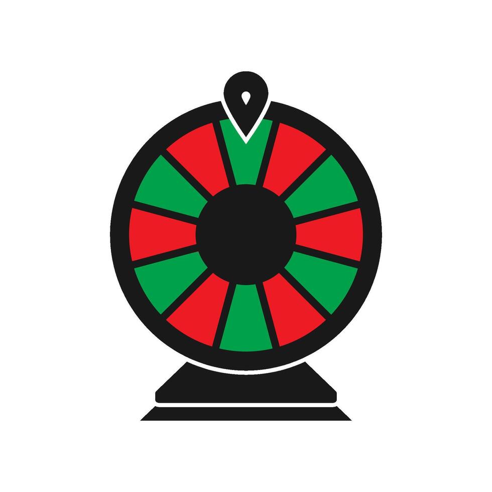 fortune spinning wheel icon vector design template