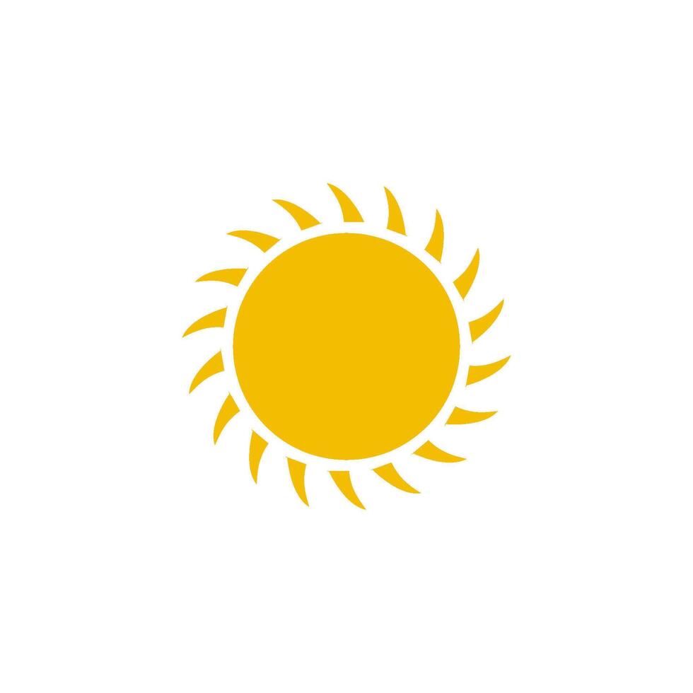 sun icon vector design template