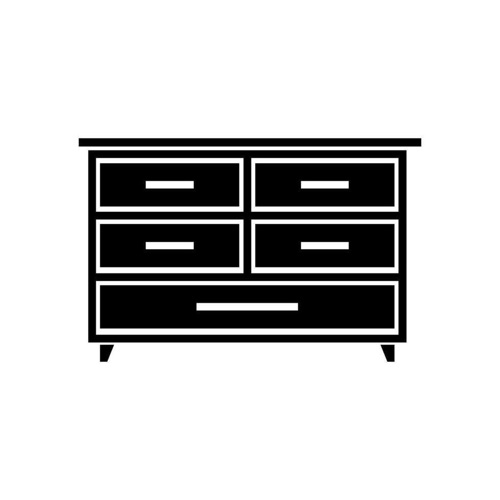 furniture Cupboard wardrobe icon vector design template