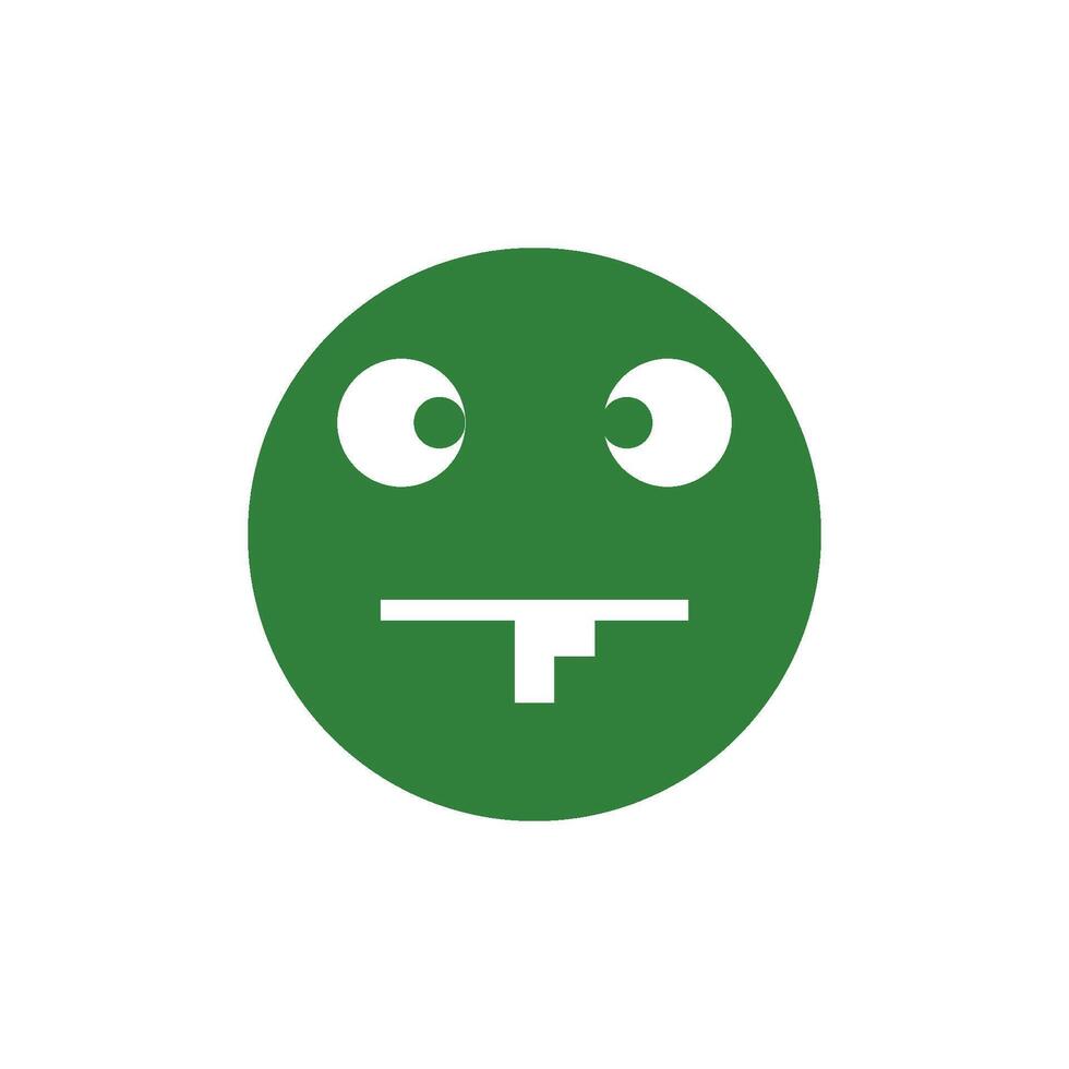 emoji stupid of smile icon vector design template