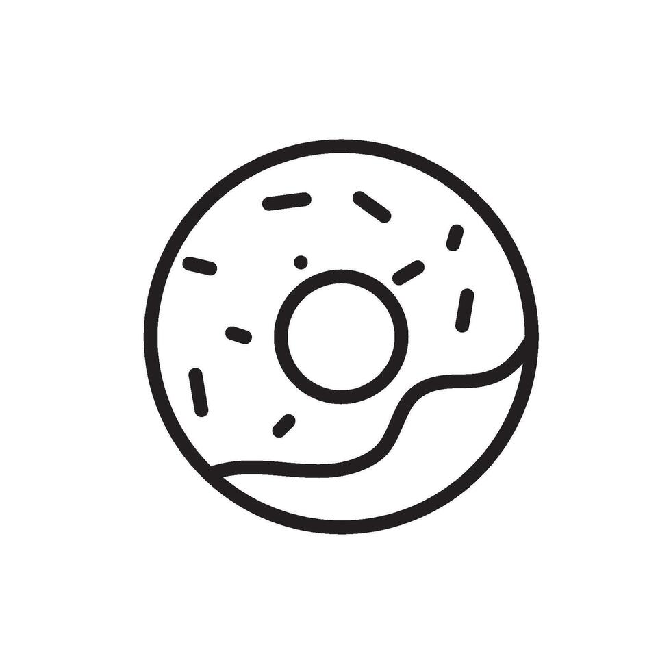 rosquillas icono vector diseño plantillas sencillo