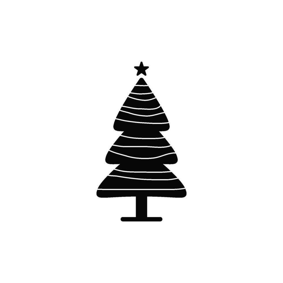 Christmas spruce pine icon vector design template