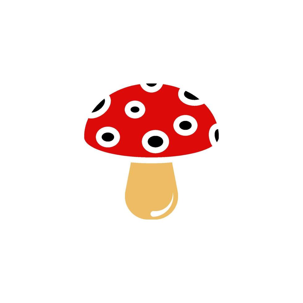 mushroom icon vector design template simple