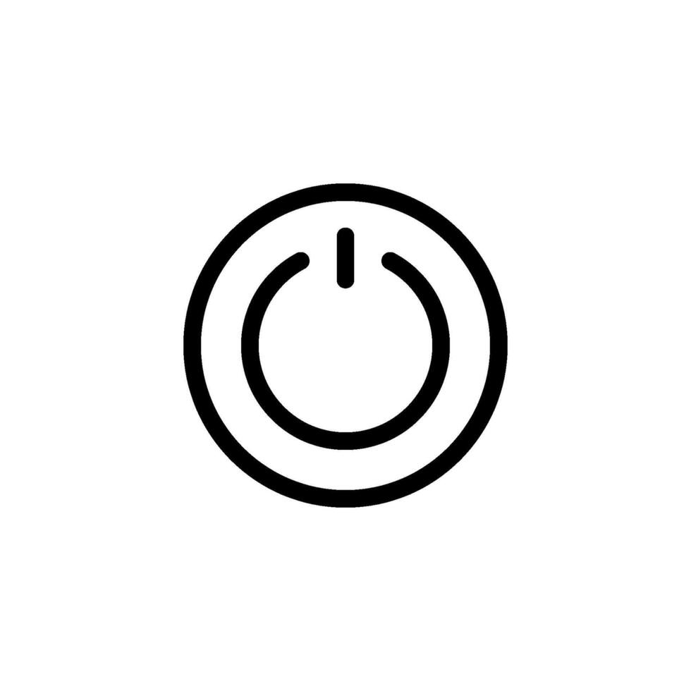 electricity power and button icon vector design template