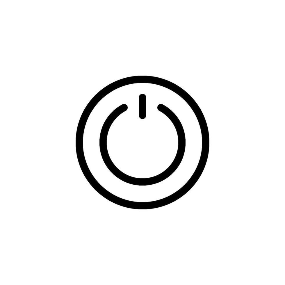 electricity power and button icon vector design template