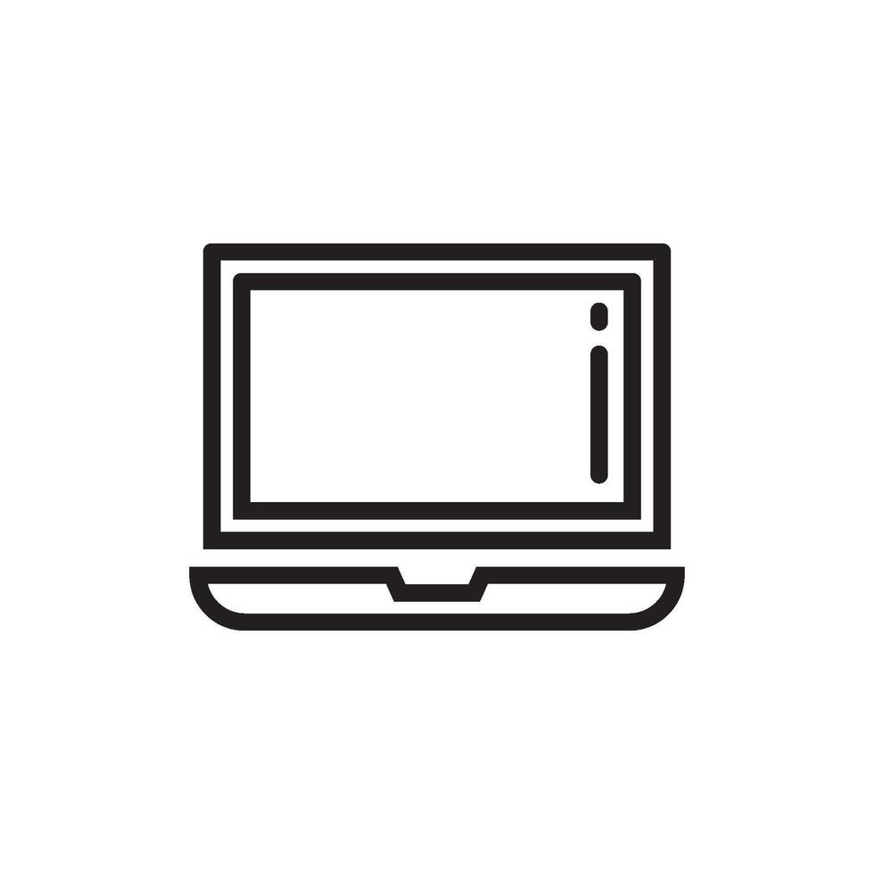 ordenador portátil icono vector diseño modelo