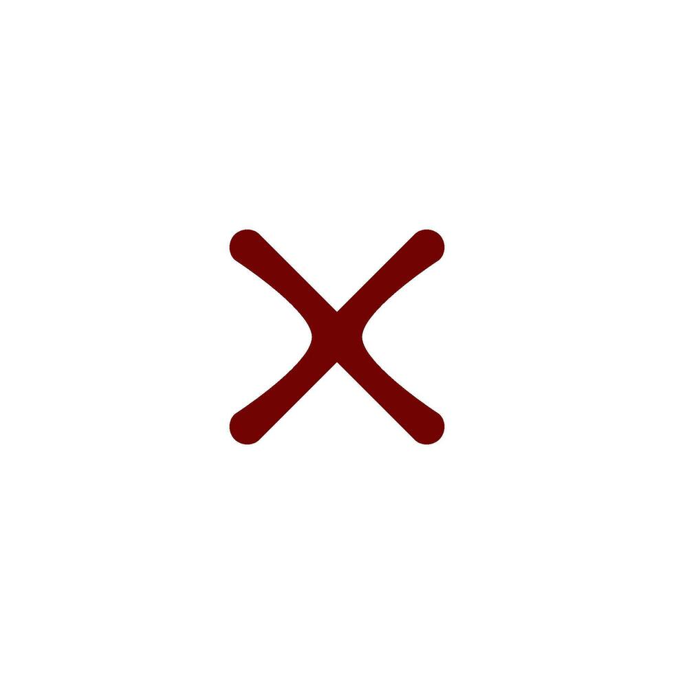 Check Mark of cross icon vector design templates