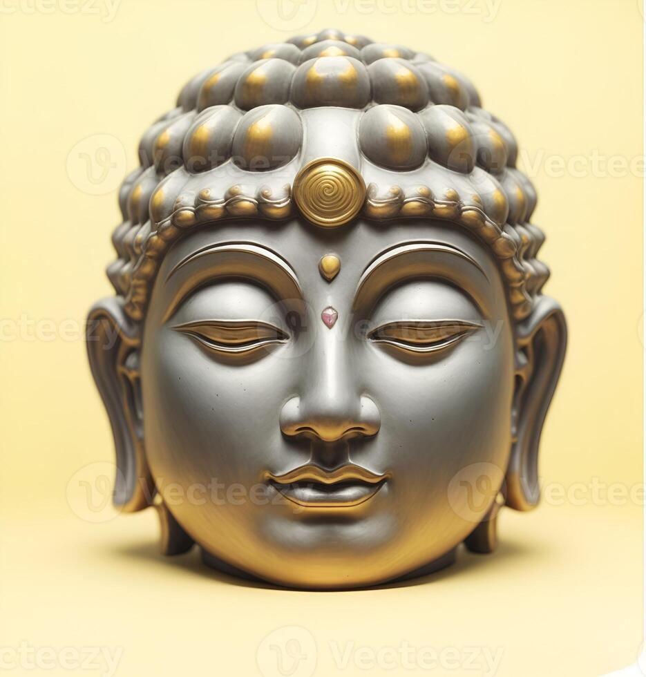 Abstract decorative mask of a non-existent creature. Fashionable background for design projects. Illustrations created using artificial intelligence. Illustrations and Clip Art AI generated. photo