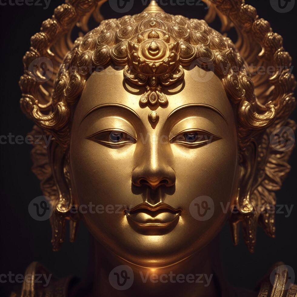 Abstract decorative mask of a non-existent creature. Fashionable background for design projects. Illustrations created using artificial intelligence. Illustrations and Clip Art AI generated. photo
