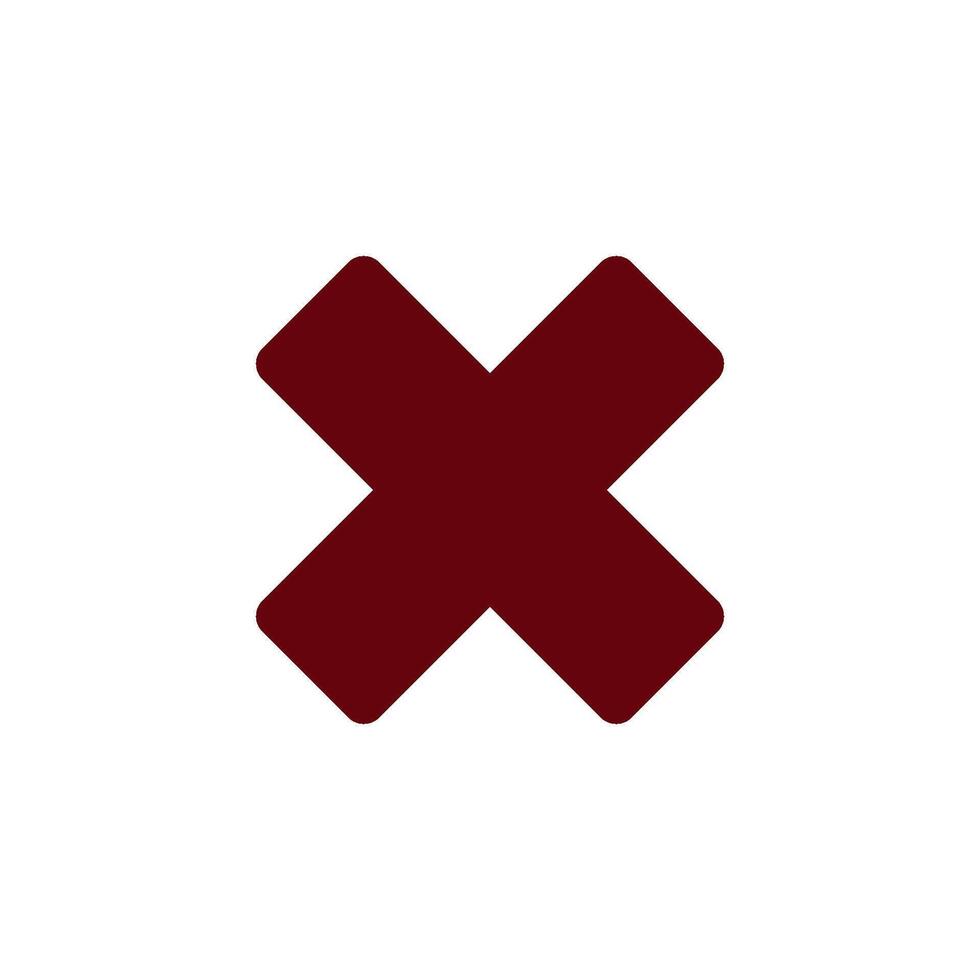 Check Mark of cross icon vector design templates