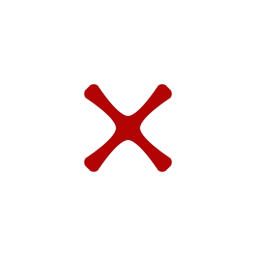 Check Mark of cross icon vector design templates