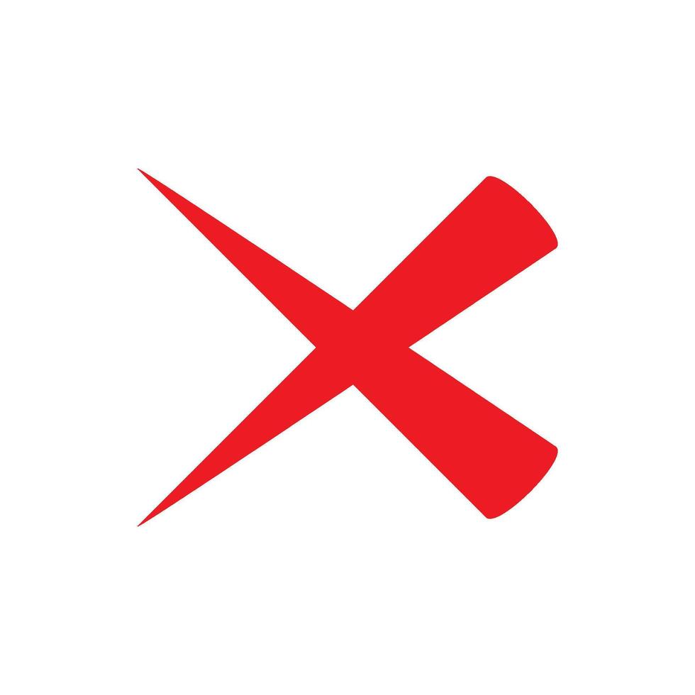 Check Mark of cross icon vector design templates