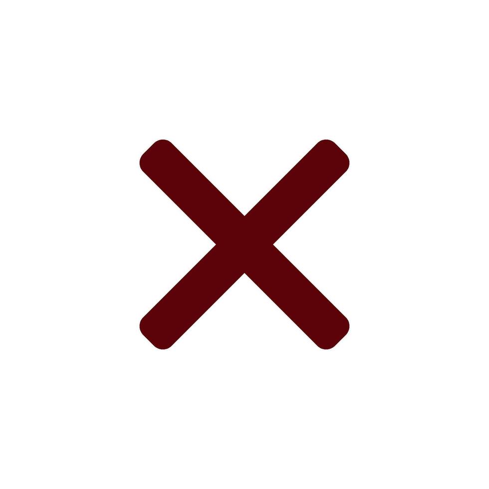 Check Mark of cross icon vector design templates