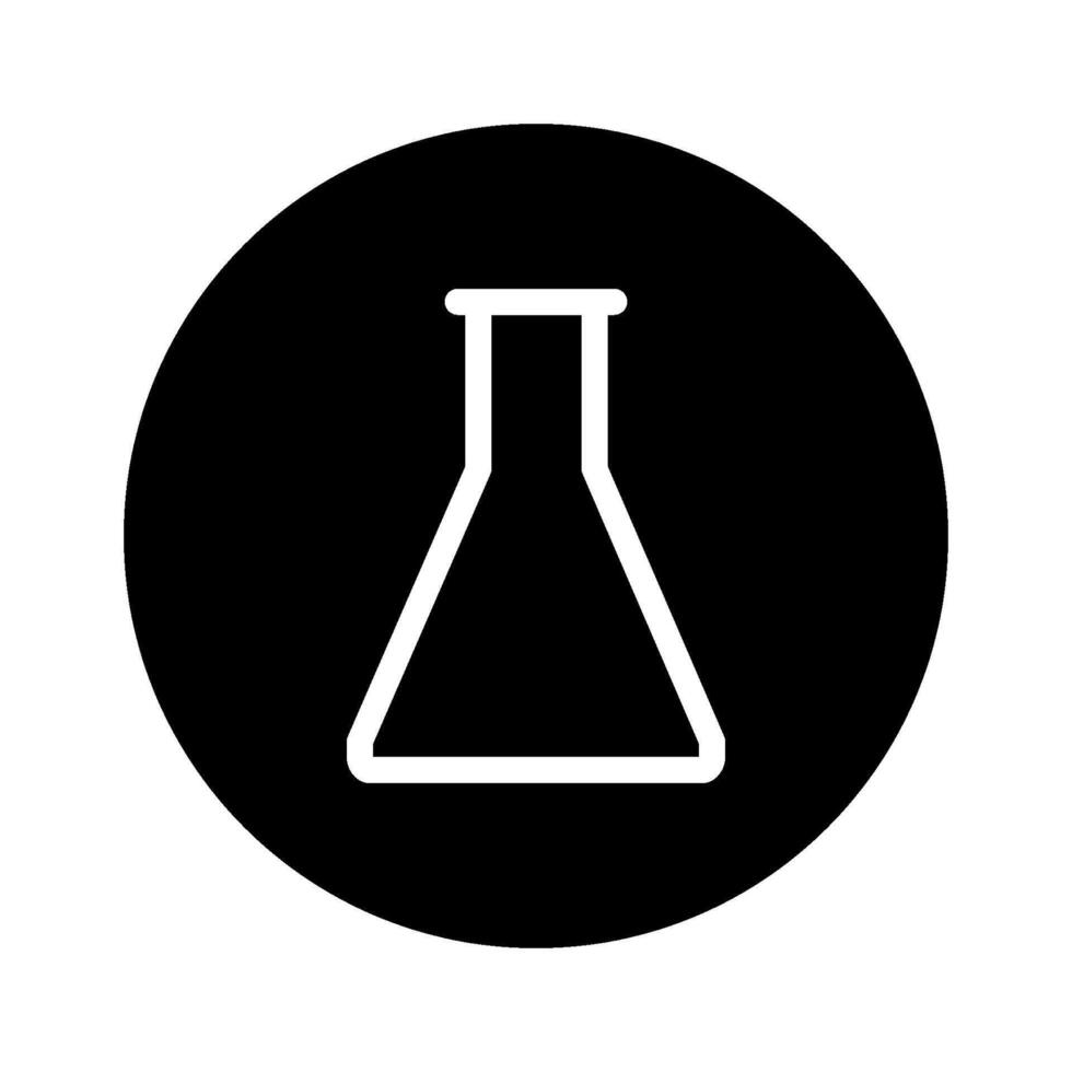 Flask Erlenmeyer Icon Vector Design Template