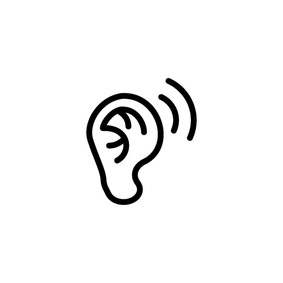 ear icon vector design templates simple