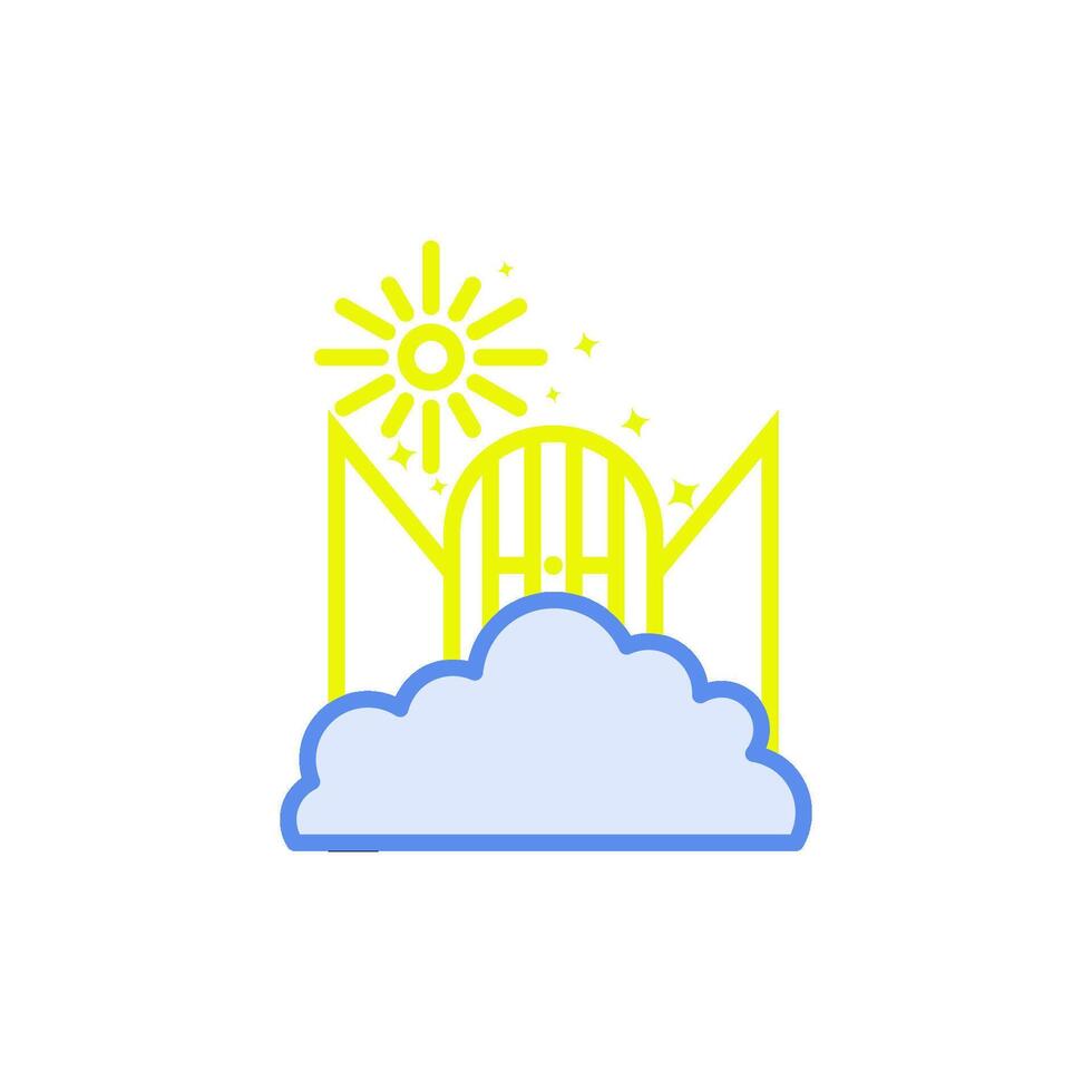 cielo icono vector diseño plantillas sencillo