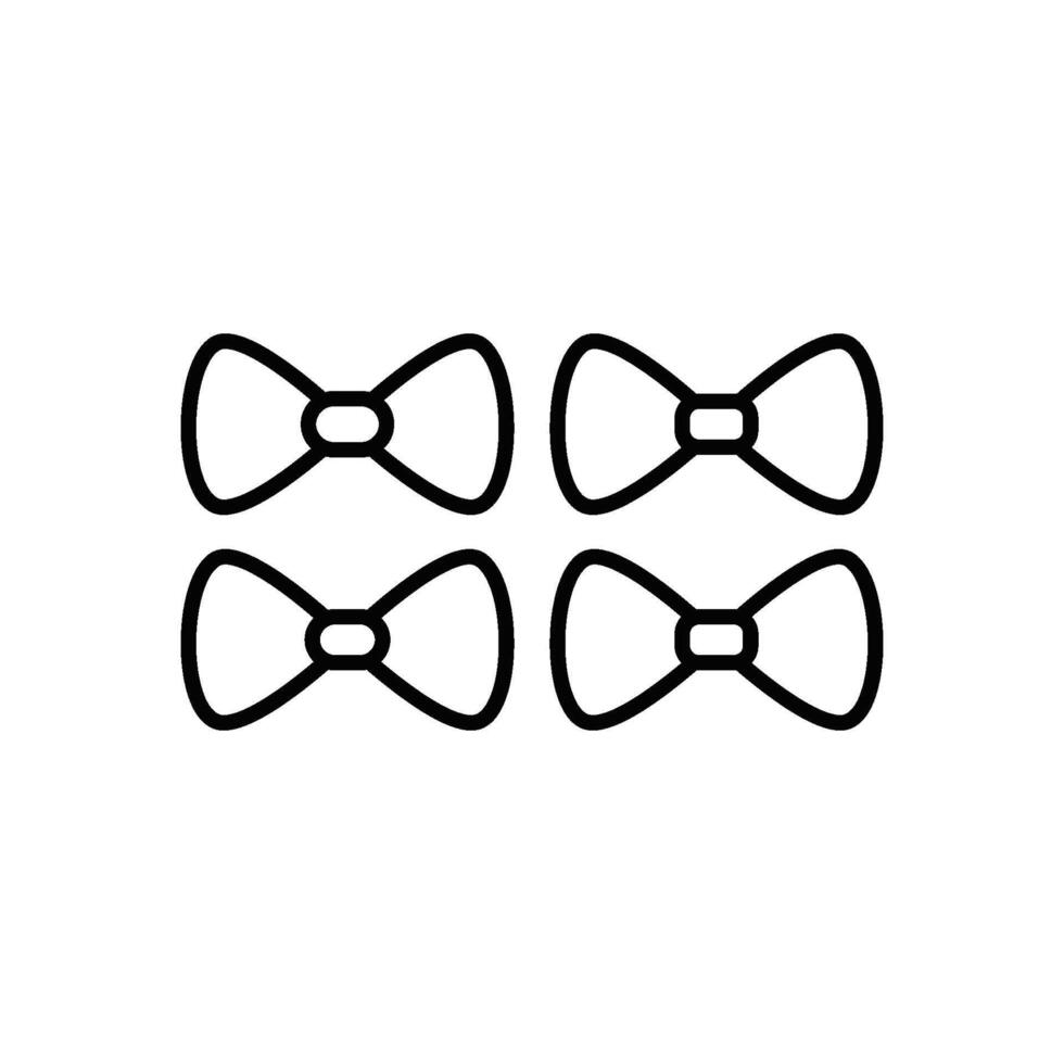 tie of bow tie icon vector design templates