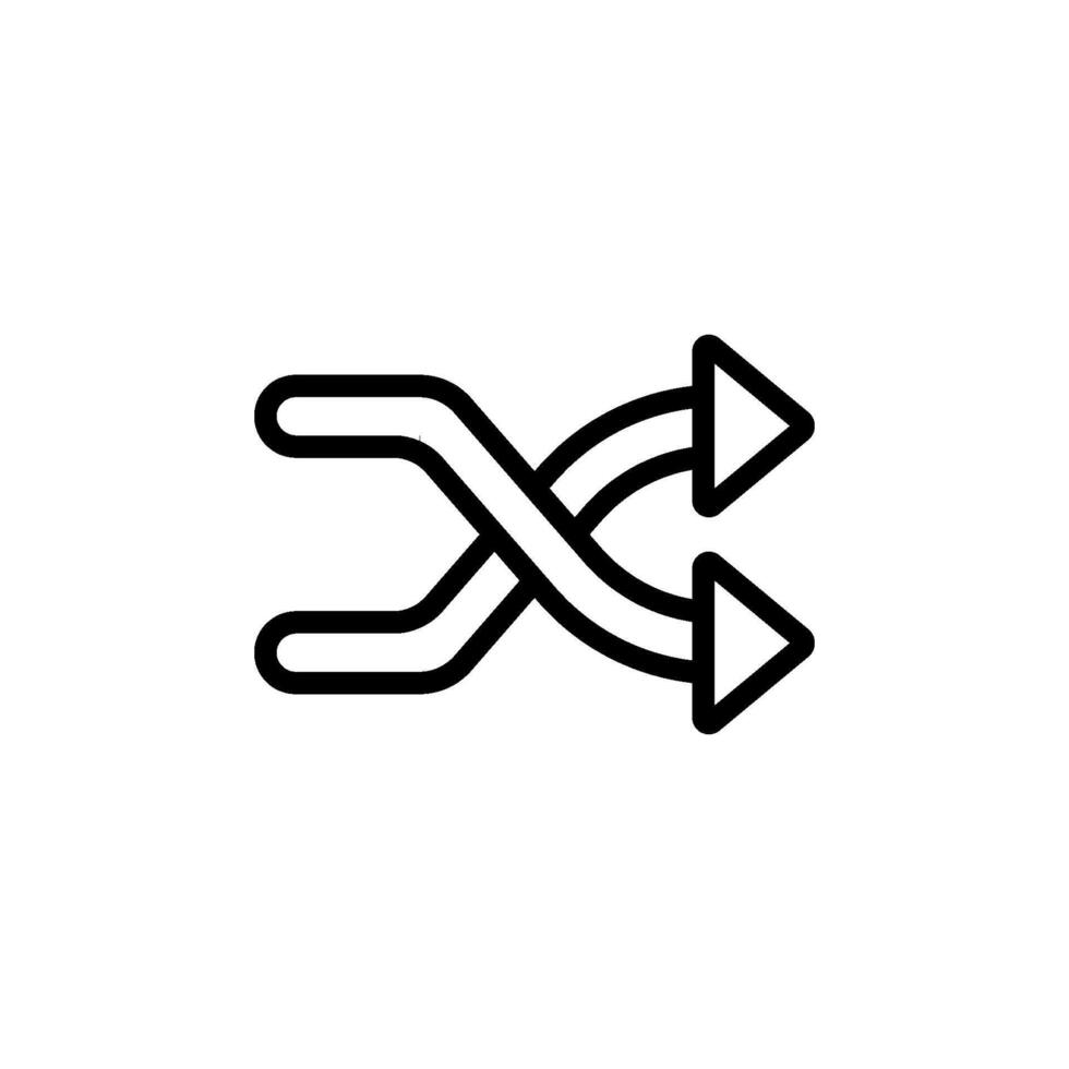 shuffle icon vector design template