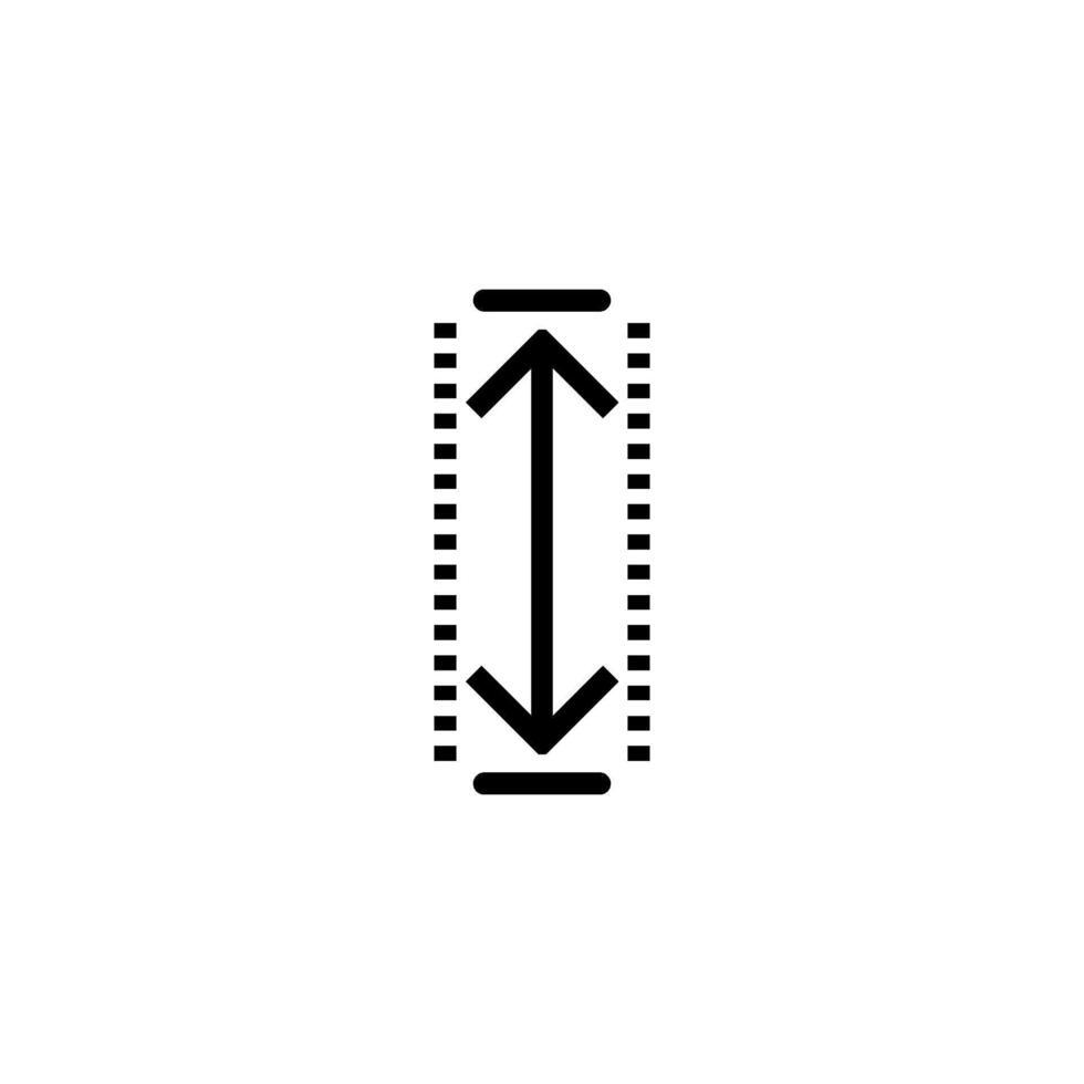 altura icono vector diseño plantillas sencillo