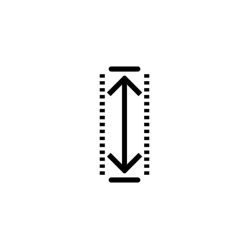height icon vector design templates simple