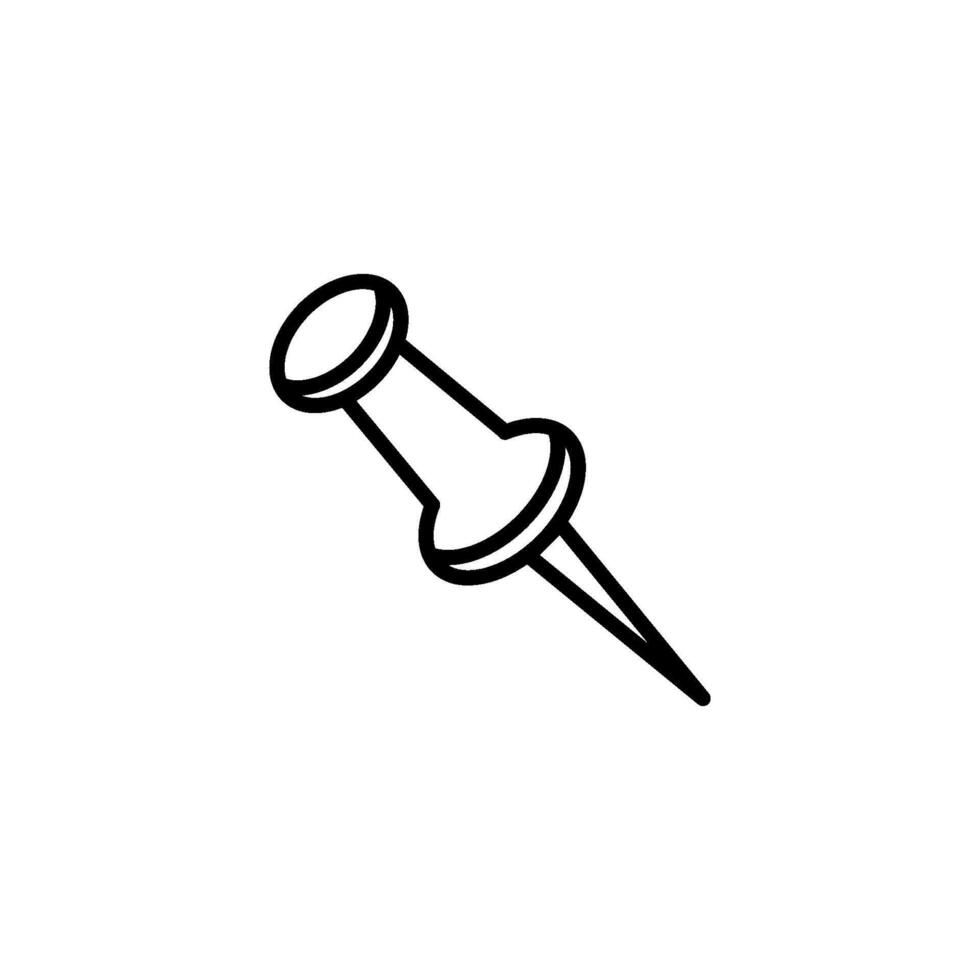 Push pin icon vector design template