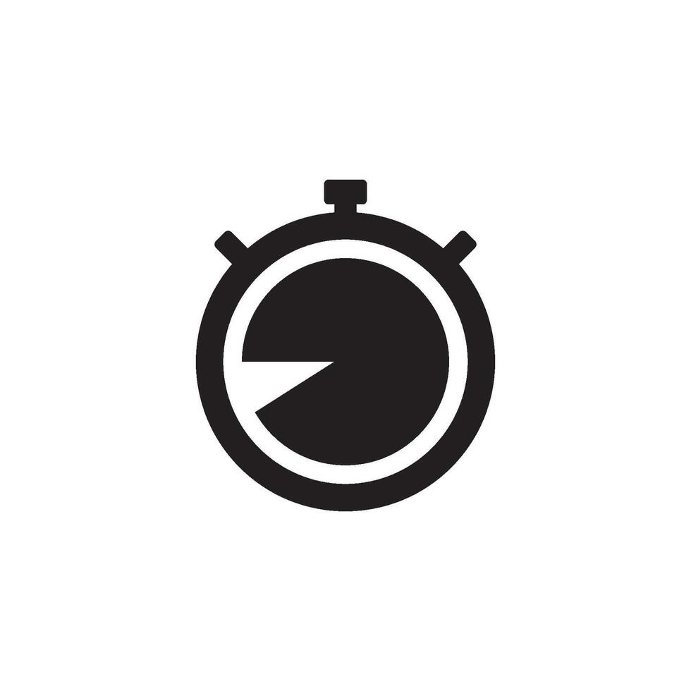 reloj detener icono vector diseño modelo