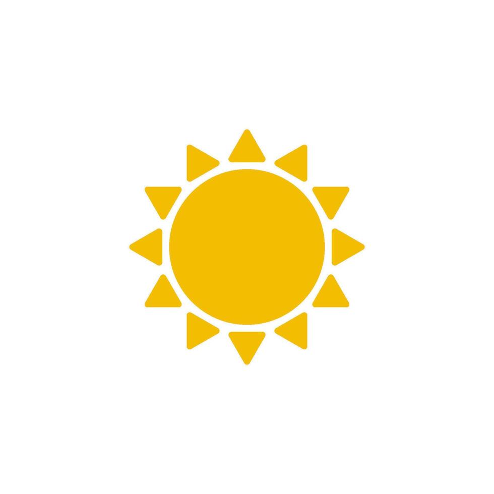 sun icon vector design template