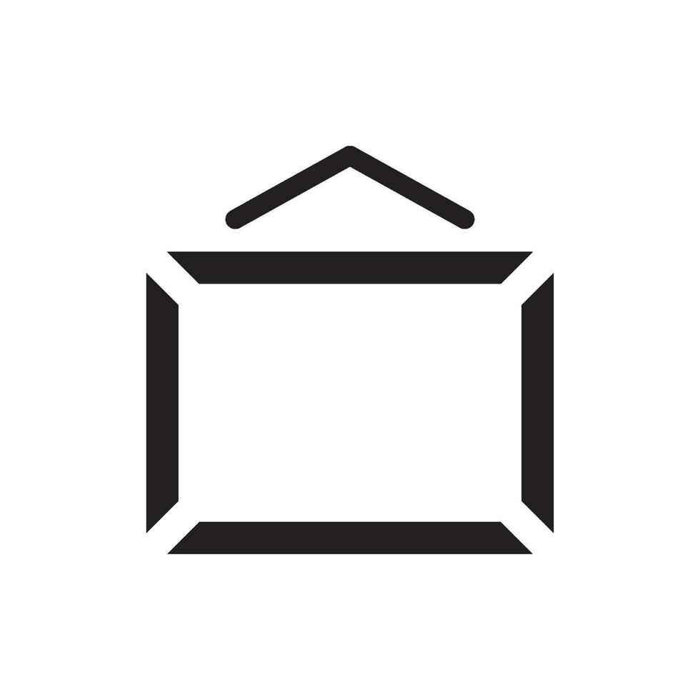 Vintage frame border icon vector design template