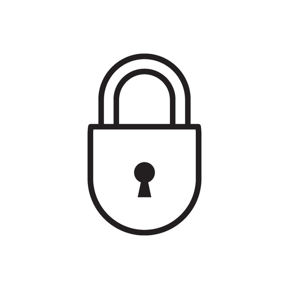 lock icon vector design template