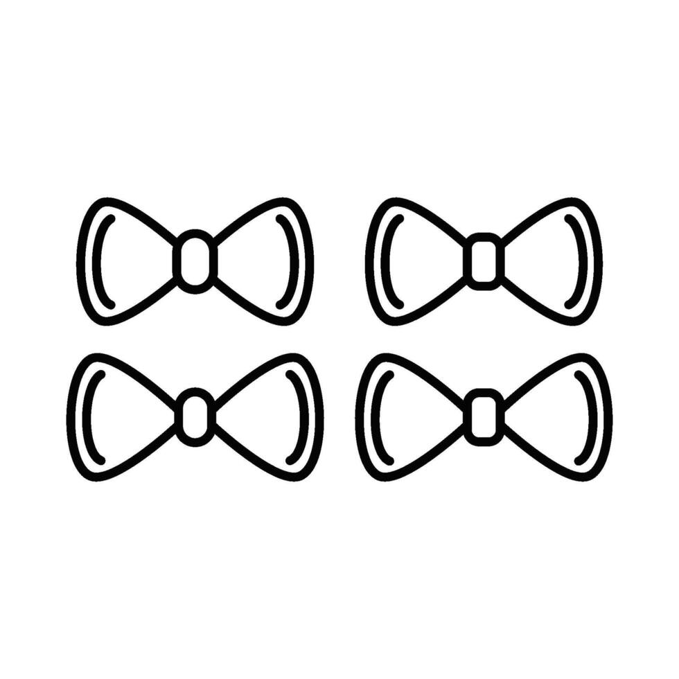 tie of bow tie icon vector design templates