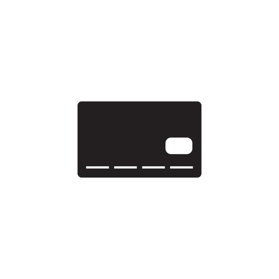 crédito tarjeta icono vector diseño modelo