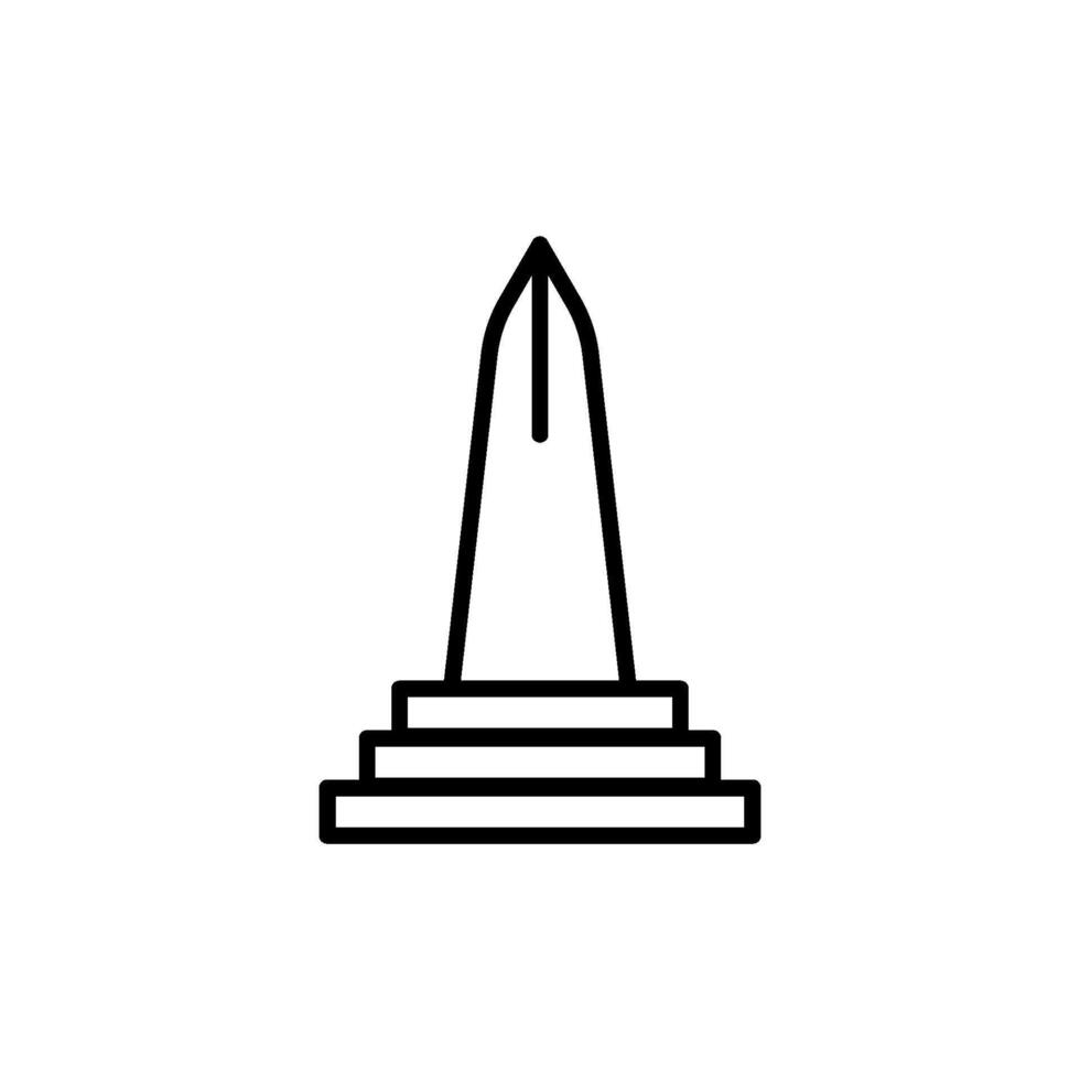 Monumento icono vector diseño plantillas