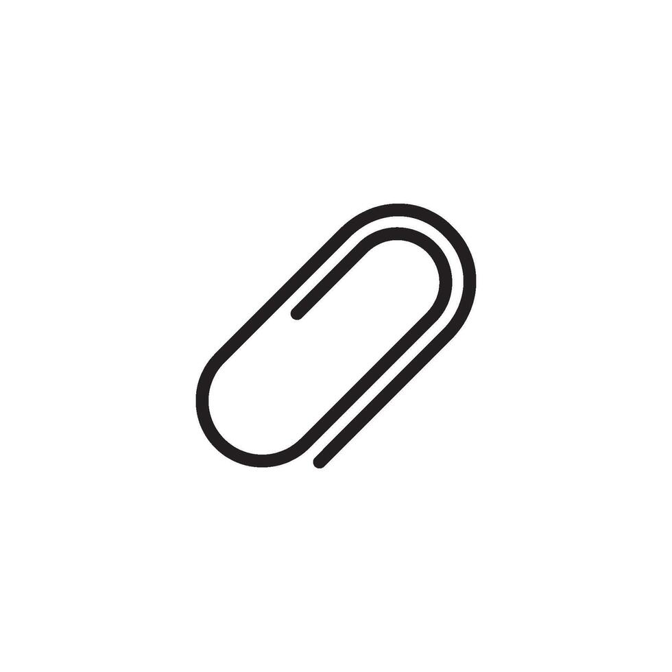 paper clip icon vector design templates