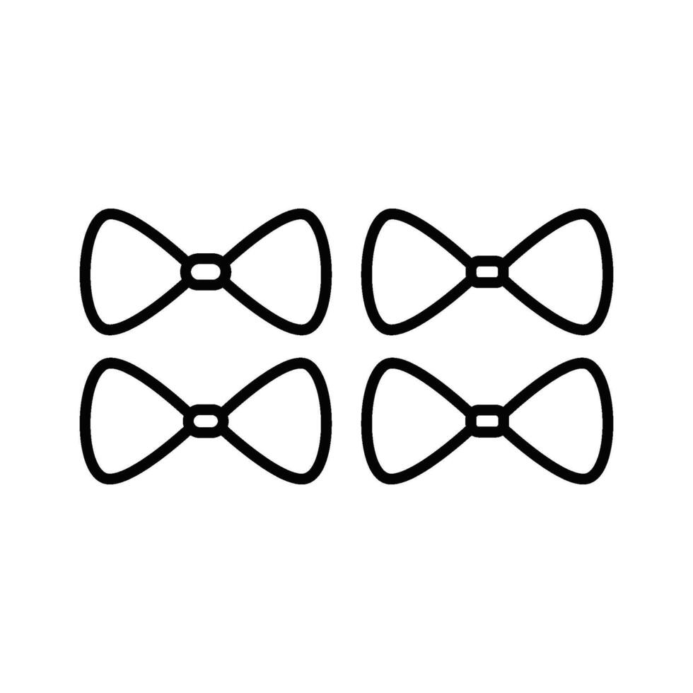 tie of bow tie icon vector design templates