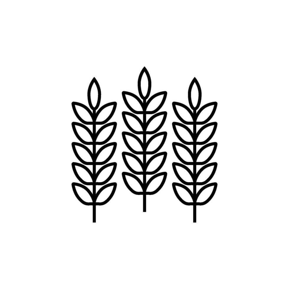 wheat icon vector design templates