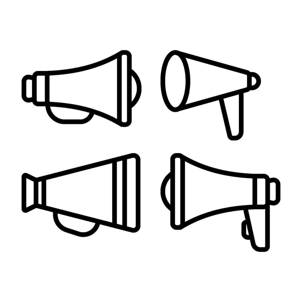 speaking trumpet icon vector design templates