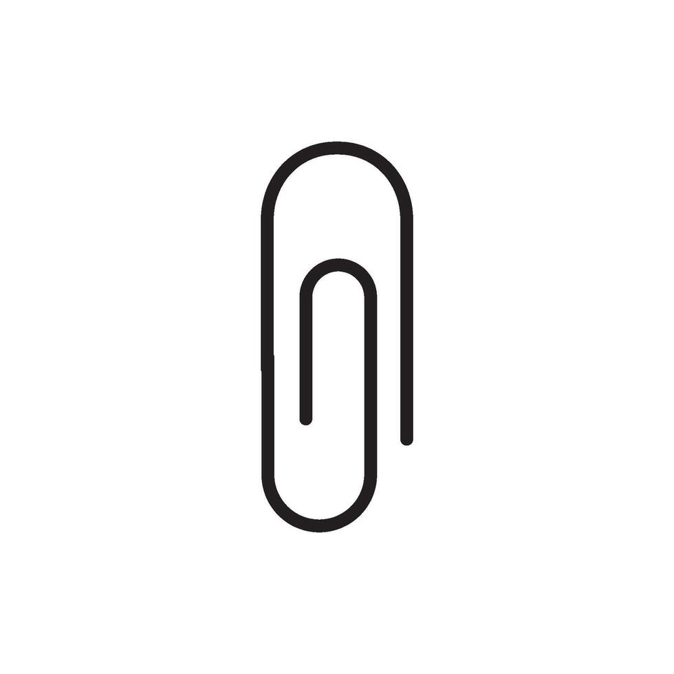 paper clip icon vector design templates