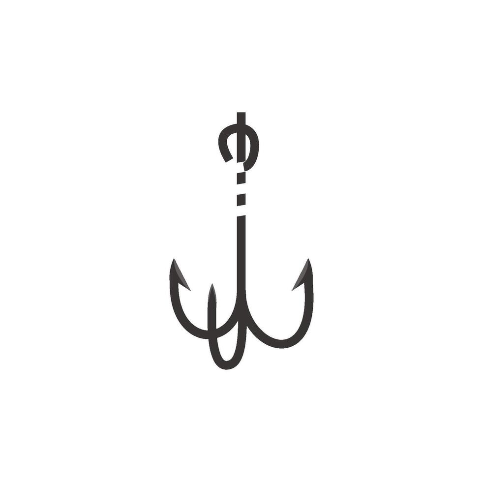 fish hook icon vector design templates