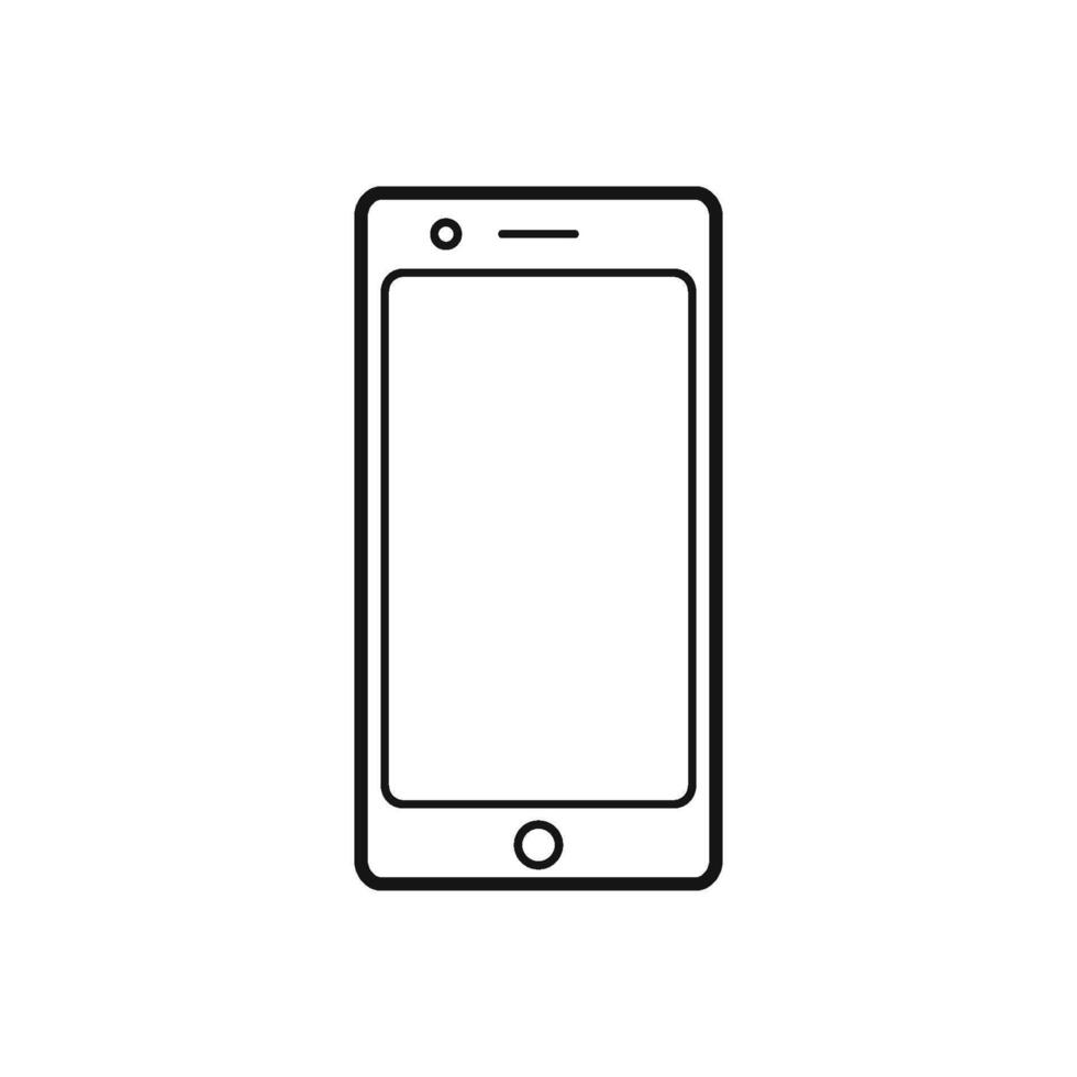 telephone or mobile phone smartphone icon vector design template