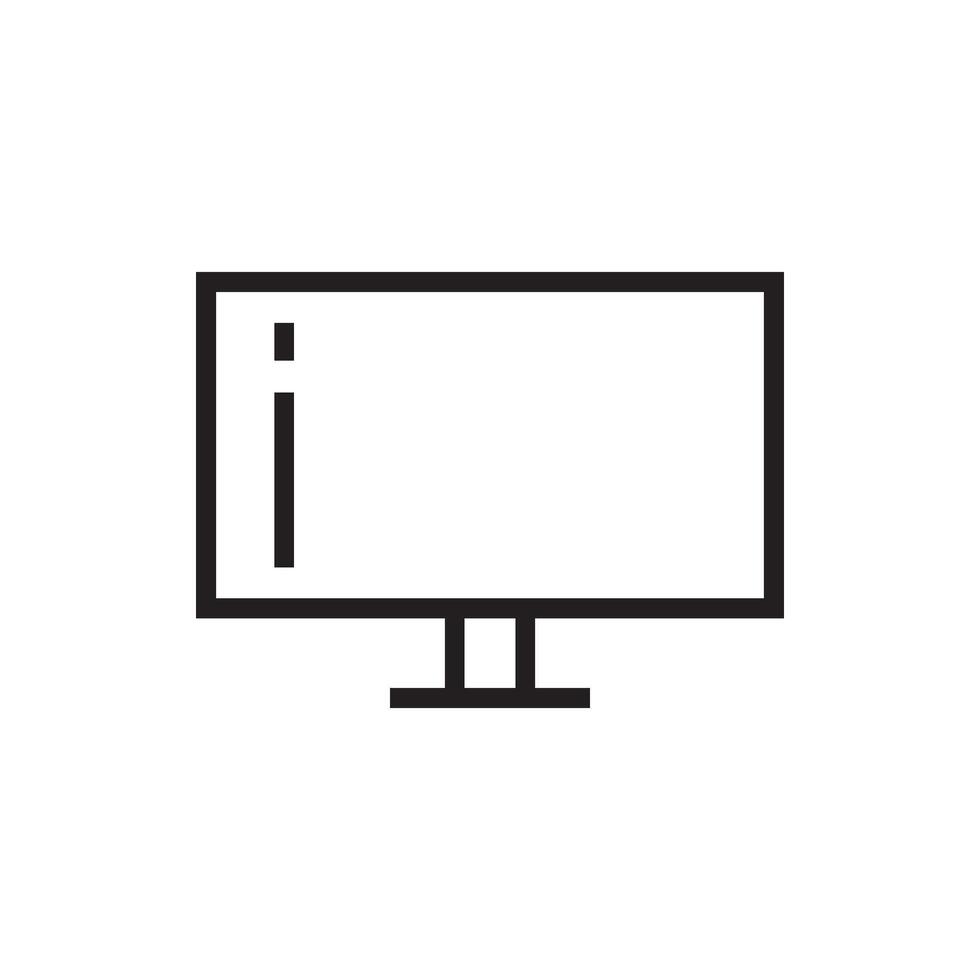 monitor  icon vector design template