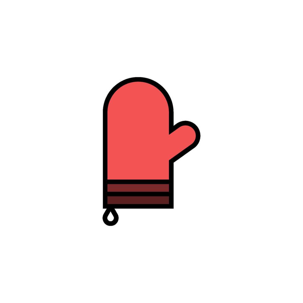 oven mitt icon vector design templates